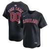 Custom Cleveland Guardians Navy Alternate Limited Jersey - All Stitched