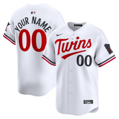 Custom Minnesota Twins White Home Limited Jersey - All Stitched