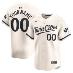 Custom Minnesota Twins City Cream Alternate Limited Jersey - All Stitched