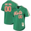Custom New York Mets Green Throwback Jersey