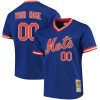 Custom New York Mets Royal Blue Throwback Jersey