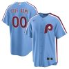 Custom Philadelphia Phillies Powder Blue Alternate Jersey - All Stitched