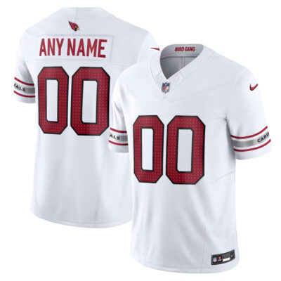 Custom Arizona Cardinals White Away Vapor F.U.S.E Limited Jersey - All Stitched