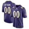 Custom Baltimore Ravens Purple Home Game Jersey - All Stitched