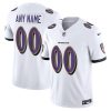 Custom Baltimore Ravens White Away Vapor F.U.S.E Limited Jersey - All Stitched