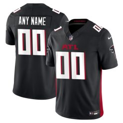 Custom Atlanta Falcons Black Home Vapor F.U.S.E Limited Jersey - All Stitched