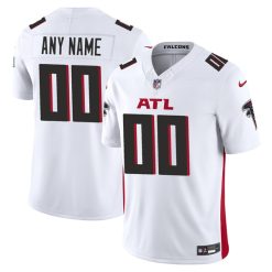 Custom Atlanta Falcons White Away Vapor F.U.S.E Limited Jersey - All Stitched