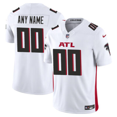 Custom Atlanta Falcons White Away Vapor F.U.S.E Limited Jersey - All Stitched