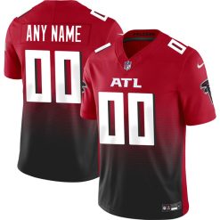Custom Atlanta Falcons Red Alternate Vapor F.U.S.E Limited Jersey - All Stitched