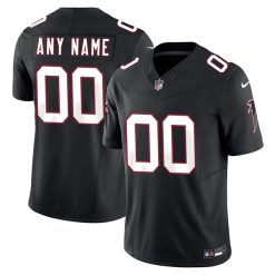 Custom Atlanta Falcons Black Throwback Vapor F.U.S.E Limited Jersey - All Stitched