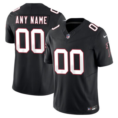 Custom Atlanta Falcons Black Throwback Vapor F.U.S.E Limited Jersey - All Stitched