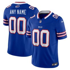 Custom Buffalo Bills Royal Blue Home Vapor F.U.S.E Limited Jersey - All Stitched