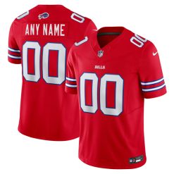 Custom Buffalo Bills Red Alternate Vapor F.U.S.E Limited Jersey - All Stitched