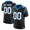 Custom Carolina Panthers Black Home Vapor F.U.S.E Limited Jersey - All Stitched