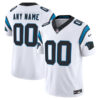 Custom Carolina Panthers White Away Vapor F.U.S.E Limited Jersey - All Stitched