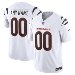 Custom Cincinnati Bengals White Away Vapor F.U.S.E Limited Jersey - All Stitched