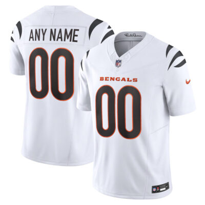 Custom Cincinnati Bengals White Away Vapor F.U.S.E Limited Jersey - All Stitched