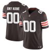 Custom Cleveland Browns Brown Home Vapor F.U.S.E Limited Jersey - All Stitched
