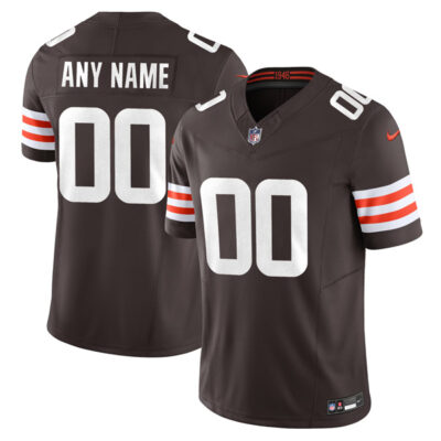 Custom Cleveland Browns Brown Home Vapor F.U.S.E Limited Jersey - All Stitched