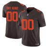 Custom Cleveland Browns Brown Alternate Vapor F.U.S.E Limited Jersey - All Stitched