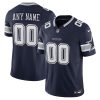 Custom Dallas Cowboys Navy Home Vapor F.U.S.E Limited Jersey - All Stitched