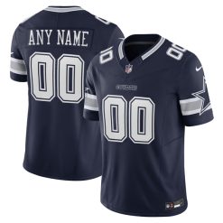 Custom Dallas Cowboys Navy Home Vapor F.U.S.E Limited Jersey - All Stitched