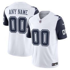 Custom Dallas Cowboys White Alternate Vapor F.U.S.E Limited Jersey - All Stitched