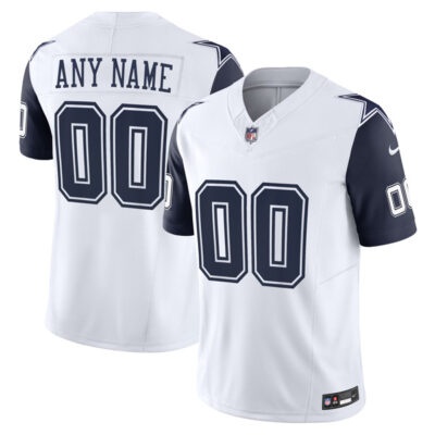 Custom Dallas Cowboys White Alternate Vapor F.U.S.E Limited Jersey - All Stitched