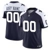 Custom Dallas Cowboys Navy Alternate Vapor F.U.S.E Limited Jersey - All Stitched