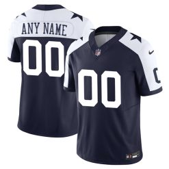 Custom Dallas Cowboys Navy Alternate Vapor F.U.S.E Limited Jersey - All Stitched