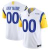 Custom Los Angeles Rams White Away Vapor F.U.S.E Limited Jersey - All Stitched