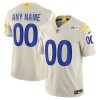 Custom Los Angeles Rams Bone Alternate Vapor F.U.S.E Limited Jersey - All Stitched