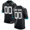 Custom Jacksonville Jaguars Black Alternate Game Jersey - All Stitched