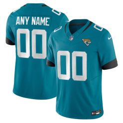 Custom Jacksonville Jaguars Teal Home Vapor F.U.S.E Limited Jersey - All Stitched