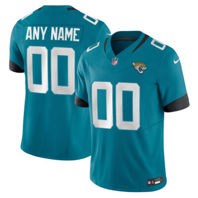 Custom Jacksonville Jaguars Teal Home Vapor F.U.S.E Limited Jersey - All Stitched