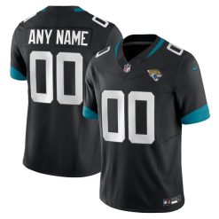 Custom Jacksonville Jaguars Black Alternate Vapor F.U.S.E Limited Jersey - All Stitched