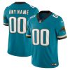 Custom Jacksonville Jaguars Teal Throwback Vapor F.U.S.E Limited Jersey - All Stitched