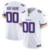 Custom Minnesota Vikings White Away Vapor F.U.S.E Limited Jersey - All Stitched