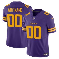 Custom Minnesota Vikings Purple Alternate Vapor F.U.S.E Limited Jersey - All Stitched
