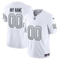 Custom Las Vegas Raiders White Alternate Vapor F.U.S.E Limited Jersey - All Stitched