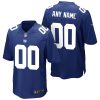 Custom New York Giants Royal Blue Home Game Jersey - All Stitched