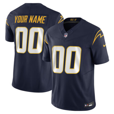Custom Los Angeles Chargers Navy Alternate Vapor F.U.S.E Limited Jersey - All Stitched