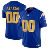 Custom Los Angeles Chargers Royal Blue Alternate Vapor F.U.S.E Limited Jersey