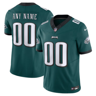 Custom Philadelphia Eagles Green Home Vapor F.U.S.E Limited Jersey - All Stitched