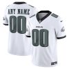 Custom Philadelphia Eagles White Away Vapor F.U.S.E Limited Jersey - All Stitched