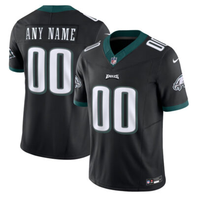 Custom Philadelphia Eagles Black Alternate Vapor F.U.S.E Limited Jersey - All Stitched