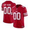Custom San Francisco 49ers Scarlet Home Vapor F.U.S.E Limited Jersey - All Stitched