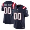Custom New England Patriots Navy Home Vapor F.U.S.E Limited Jersey