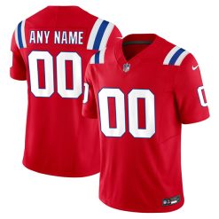 Custom New England Patriots Red Alternate Vapor F.U.S.E Limited Jersey