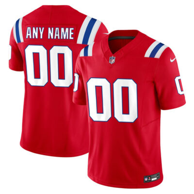 Custom New England Patriots Red Alternate Vapor F.U.S.E Limited Jersey